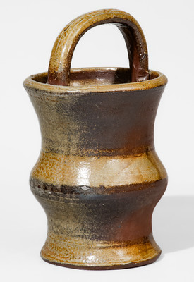 Middle Tennessee Salt-Glazed Stoneware Basket w/ Brown Slip