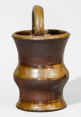 Middle Tennessee Salt-Glazed Stoneware Basket w/ Brown Slip