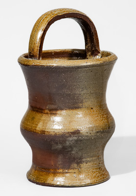 Middle Tennessee Salt-Glazed Stoneware Basket w/ Brown Slip