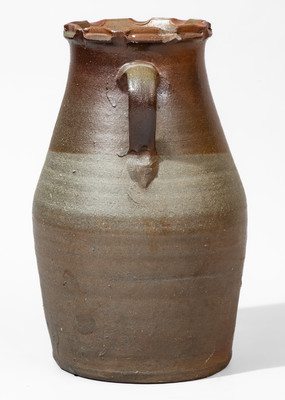 Large-Sized Salt-Glazed Middle TN Stoneware Vase w/ Brown Slip Decoration