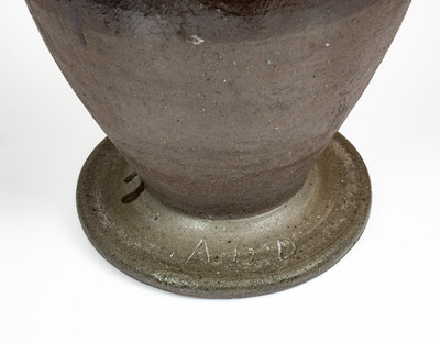 Exceptional "GW Dunn / Pumpkin Center," Putnam County, TN Stoneware Vase: "I Want You for My Master"