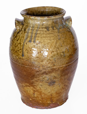 Fine attrib. Jesse P. Bodie Pottery, Kirksey's Crossroads, Edgefield District, SC Stoneware Jar