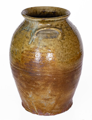 Fine attrib. Jesse P. Bodie Pottery, Kirksey's Crossroads, Edgefield District, SC Stoneware Jar