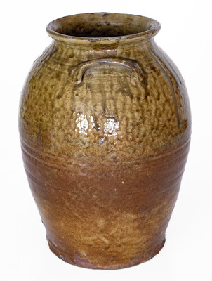 Fine attrib. Jesse P. Bodie Pottery, Kirksey's Crossroads, Edgefield District, SC Stoneware Jar