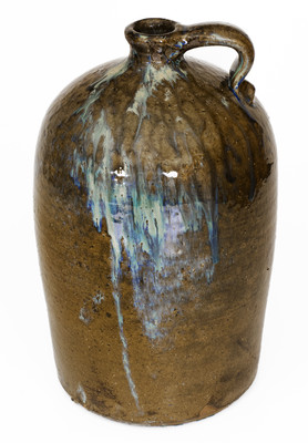 Cleburne County, Alabama Stoneware Jug w/ Rutile Decoration, fourth quarter 19th century