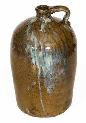 Cleburne County, Alabama Stoneware Jug w/ Rutile Decoration, fourth quarter 19th century