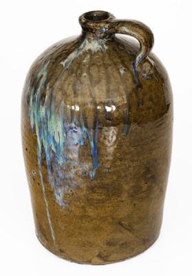 Cleburne County, Alabama Stoneware Jug w/ Rutile Decoration, fourth quarter 19th century