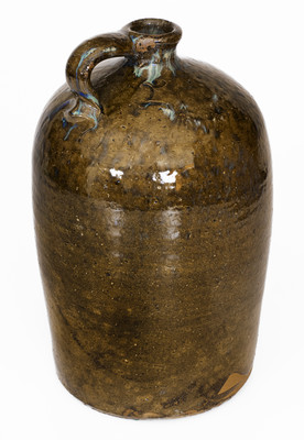 Cleburne County, Alabama Stoneware Jug w/ Rutile Decoration, fourth quarter 19th century