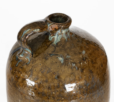 Cleburne County, Alabama Stoneware Jug w/ Rutile Decoration, fourth quarter 19th century