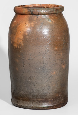 Extremely Rare "Made by James Harris / Mohawk Ten" Salt-Glazed Stoneware Canning Jar, Tennessee