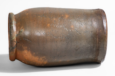 Extremely Rare "Made by James Harris / Mohawk Ten" Salt-Glazed Stoneware Canning Jar, Tennessee
