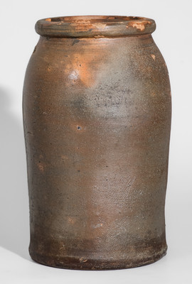 Extremely Rare "Made by James Harris / Mohawk Ten" Salt-Glazed Stoneware Canning Jar, Tennessee
