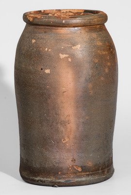 Extremely Rare "Made by James Harris / Mohawk Ten" Salt-Glazed Stoneware Canning Jar, Tennessee
