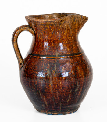 Alkaline-Glazed Buncombe County, North Carolina Stoneware Pitcher, second half 19th century