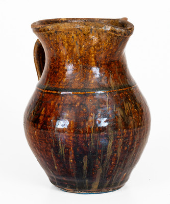 Alkaline-Glazed Buncombe County, North Carolina Stoneware Pitcher, second half 19th century