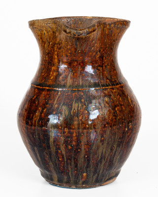 Alkaline-Glazed Buncombe County, North Carolina Stoneware Pitcher, second half 19th century
