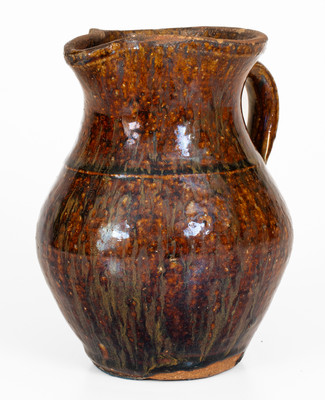Alkaline-Glazed Buncombe County, North Carolina Stoneware Pitcher, second half 19th century