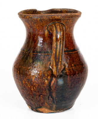 Alkaline-Glazed Buncombe County, North Carolina Stoneware Pitcher, second half 19th century