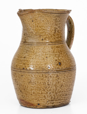 Fine attrib. Jeremiah Franklin Morton, Perry County, Alabama Stoneware Pitcher