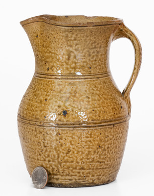 Fine attrib. Jeremiah Franklin Morton, Perry County, Alabama Stoneware Pitcher