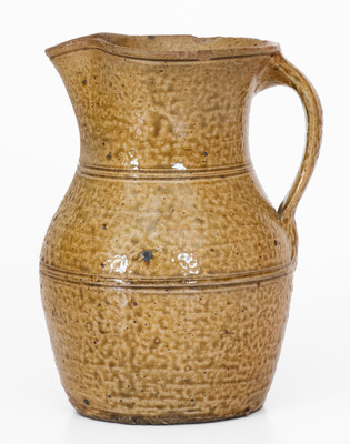 Fine attrib. Jeremiah Franklin Morton, Perry County, Alabama Stoneware Pitcher