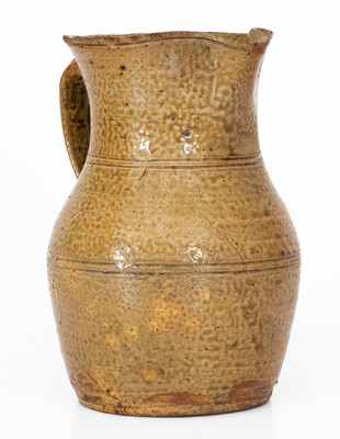 Fine attrib. Jeremiah Franklin Morton, Perry County, Alabama Stoneware Pitcher