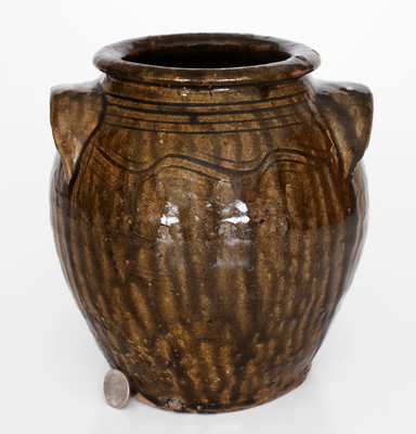 Catawba Valley, North Carolina Alkaline-Glazed Stoneware Jar, c1850-1880