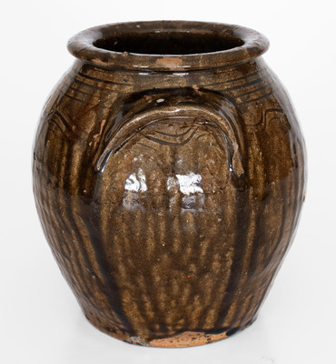 Catawba Valley, North Carolina Alkaline-Glazed Stoneware Jar, c1850-1880