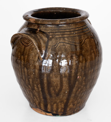Catawba Valley, North Carolina Alkaline-Glazed Stoneware Jar, c1850-1880