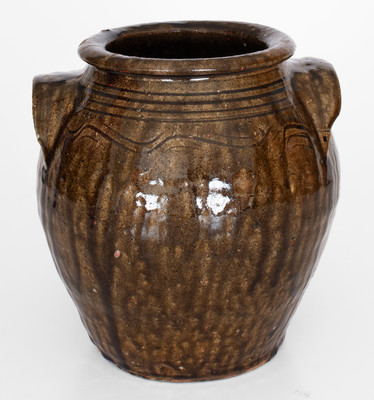 Catawba Valley, North Carolina Alkaline-Glazed Stoneware Jar, c1850-1880