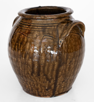 Catawba Valley, North Carolina Alkaline-Glazed Stoneware Jar, c1850-1880