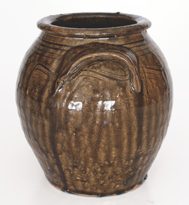 Catawba Valley, North Carolina Alkaline-Glazed Stoneware Jar, c1850-1880