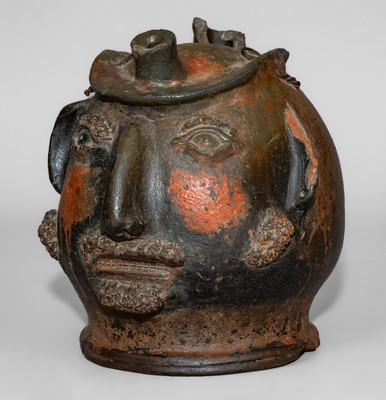 94. Pottery,Jug,FaceJug, Chucky Valley, TN- Decker (247)