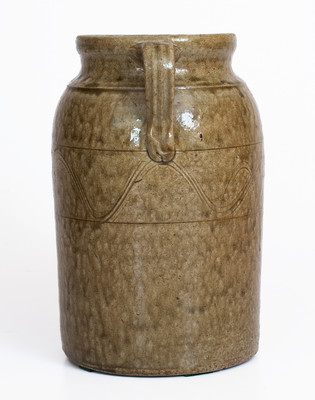 Alkaline-Glazed Stoneware Table Churn, Georgia or Alabama, c1850-80