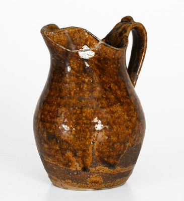 Extremely Rare JS PENLAND (Buncombe County, NC) Small-Sized Stoneware Pitcher