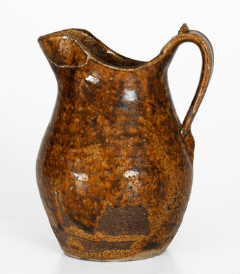 Extremely Rare JS PENLAND (Buncombe County, NC) Small-Sized Stoneware Pitcher