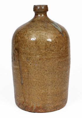 Rare attrib. Shimuel Timmerman, Lanier County, GA Stoneware Jug w/ Rutile Decoration