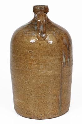 Rare attrib. Shimuel Timmerman, Lanier County, GA Stoneware Jug w/ Rutile Decoration