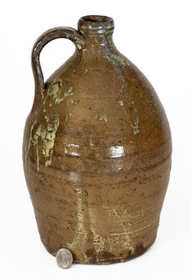 Alkaline-Glazed Stoneware Jug w/ Rutile Decoration, possibly Bland County, Virginia