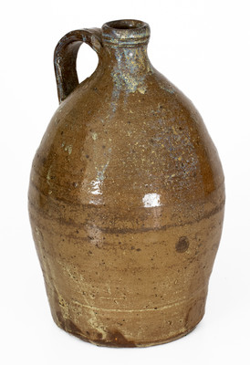 Alkaline-Glazed Stoneware Jug w/ Rutile Decoration, possibly Bland County, Virginia