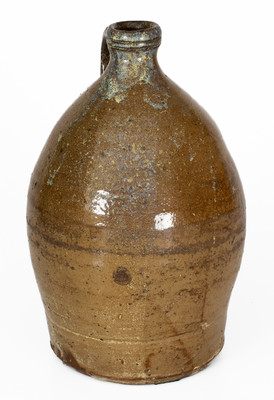 Alkaline-Glazed Stoneware Jug w/ Rutile Decoration, possibly Bland County, Virginia