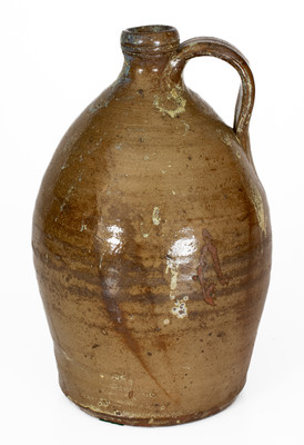 Alkaline-Glazed Stoneware Jug w/ Rutile Decoration, possibly Bland County, Virginia