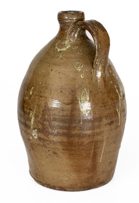 Alkaline-Glazed Stoneware Jug w/ Rutile Decoration, possibly Bland County, Virginia