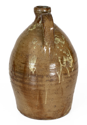 Alkaline-Glazed Stoneware Jug w/ Rutile Decoration, possibly Bland County, Virginia