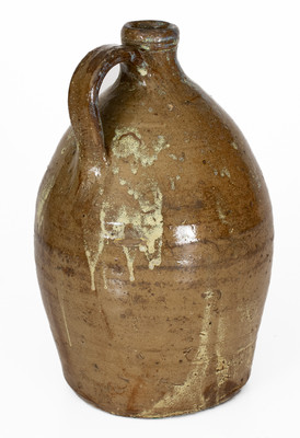 Alkaline-Glazed Stoneware Jug w/ Rutile Decoration, possibly Bland County, Virginia