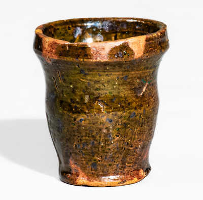 Scarce Miniature Copper-Glazed Redware Jar, probably Greene County, TN, possibly Click Pottery