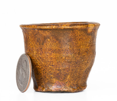Miniature Eastern Tennessee Redware Jar, 19th century