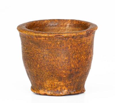 Miniature Eastern Tennessee Redware Jar, 19th century