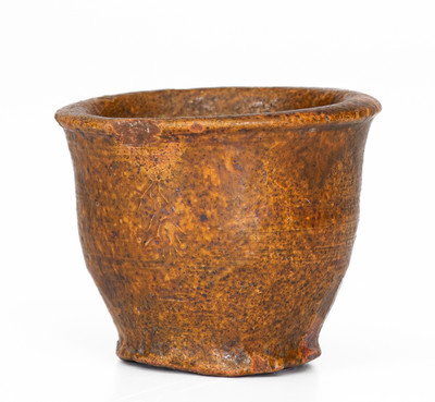 Miniature Eastern Tennessee Redware Jar, 19th century