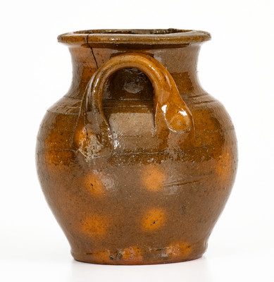 Scarce Miniature Redware Jar, probably Greene County, Tennessee, c1840-80